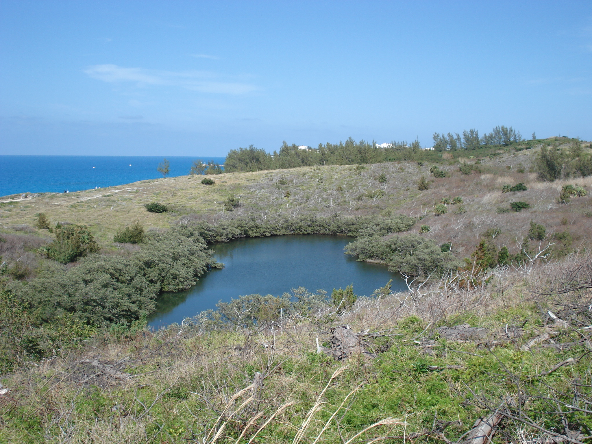 View looking Northeast across Lover’s Lake